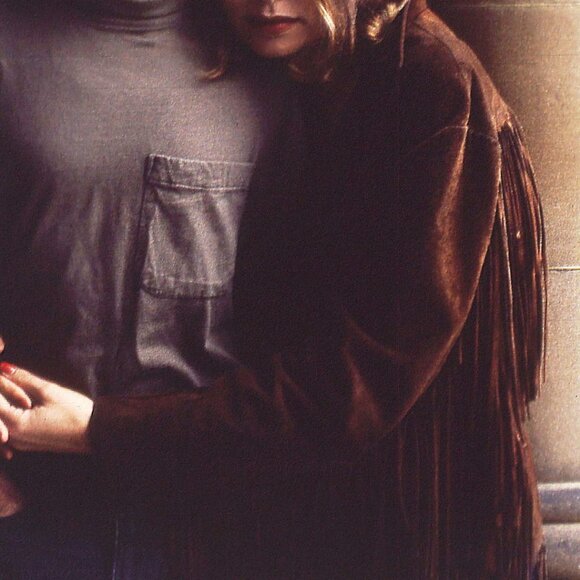 Pypsa Vintage 60's/70's Brown Suede Extra Long Fringe Western Unisex Jacket SzM - Picture 3 of 16